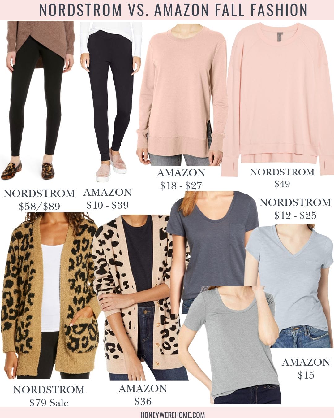 Nordstrom v. Amazon Fall Fashion
