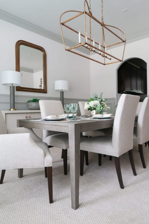 My Neutral Transitional Dining Room - Honey We're Home