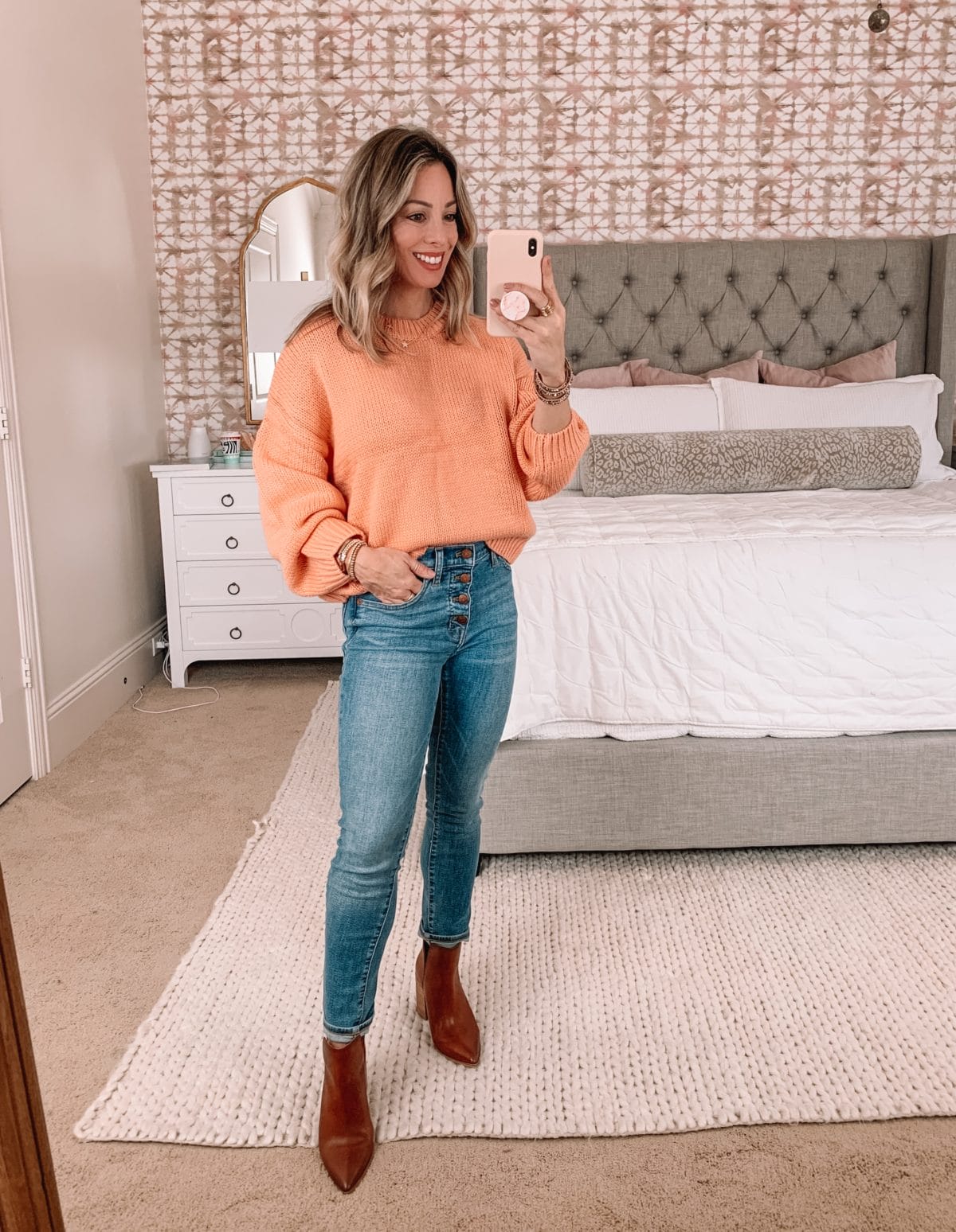 Style a Friend, Sweater, Jeans, Booties 