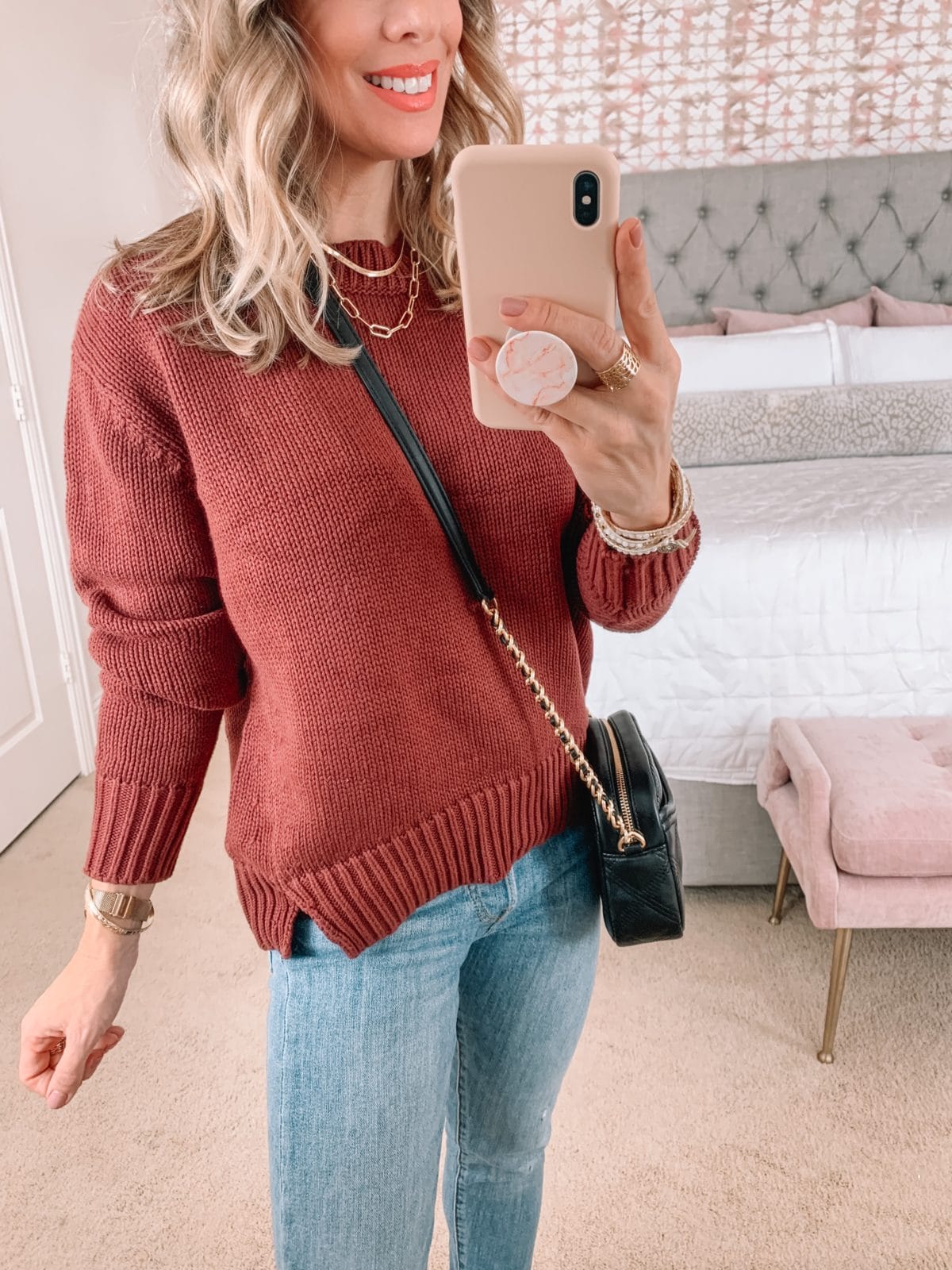 Amazon Fashion Faves, Sweater, Jeans, Booties, Crossbody Bag