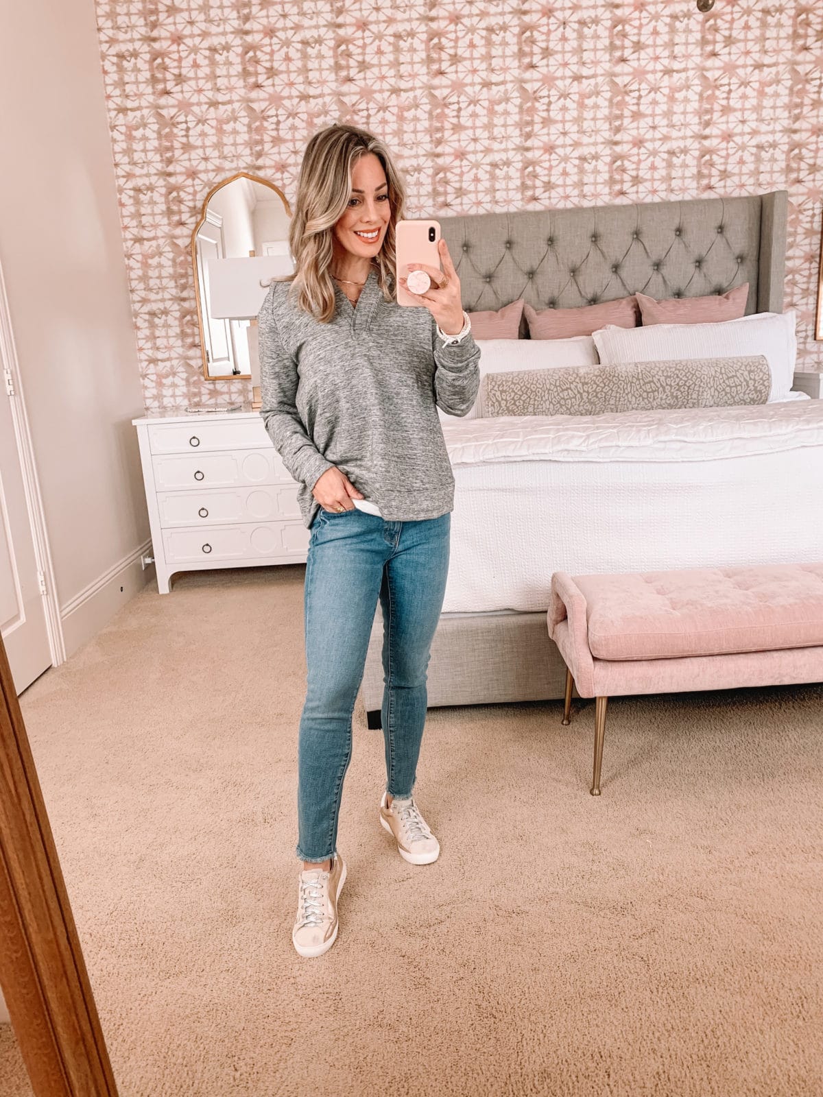 Amazon Fashion Faves, Pullover, Goodthreads Jeans, Sneakers 