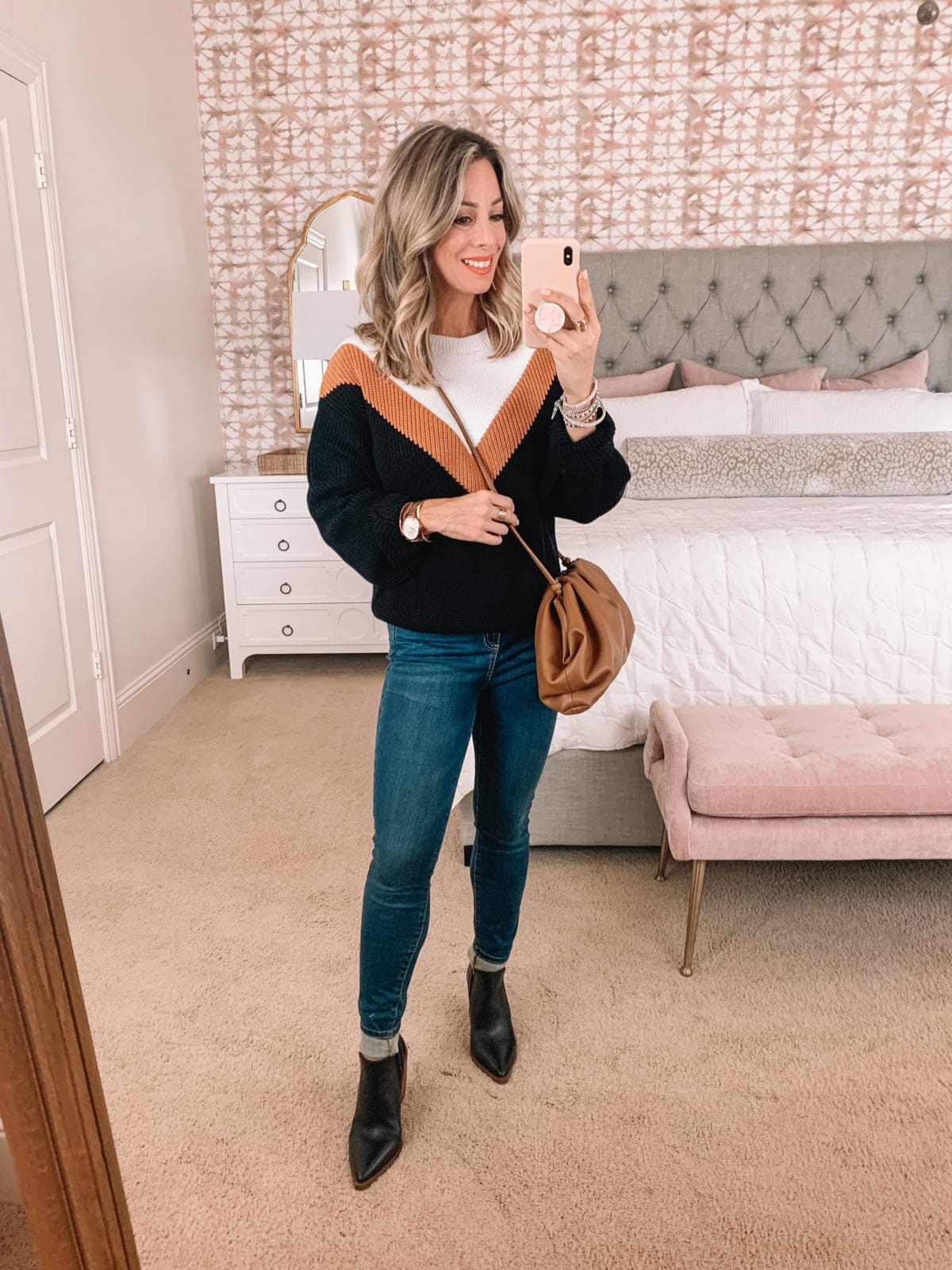 Amazon Fashion Faves, Sweater, Jeans, Crossbody, Booties 