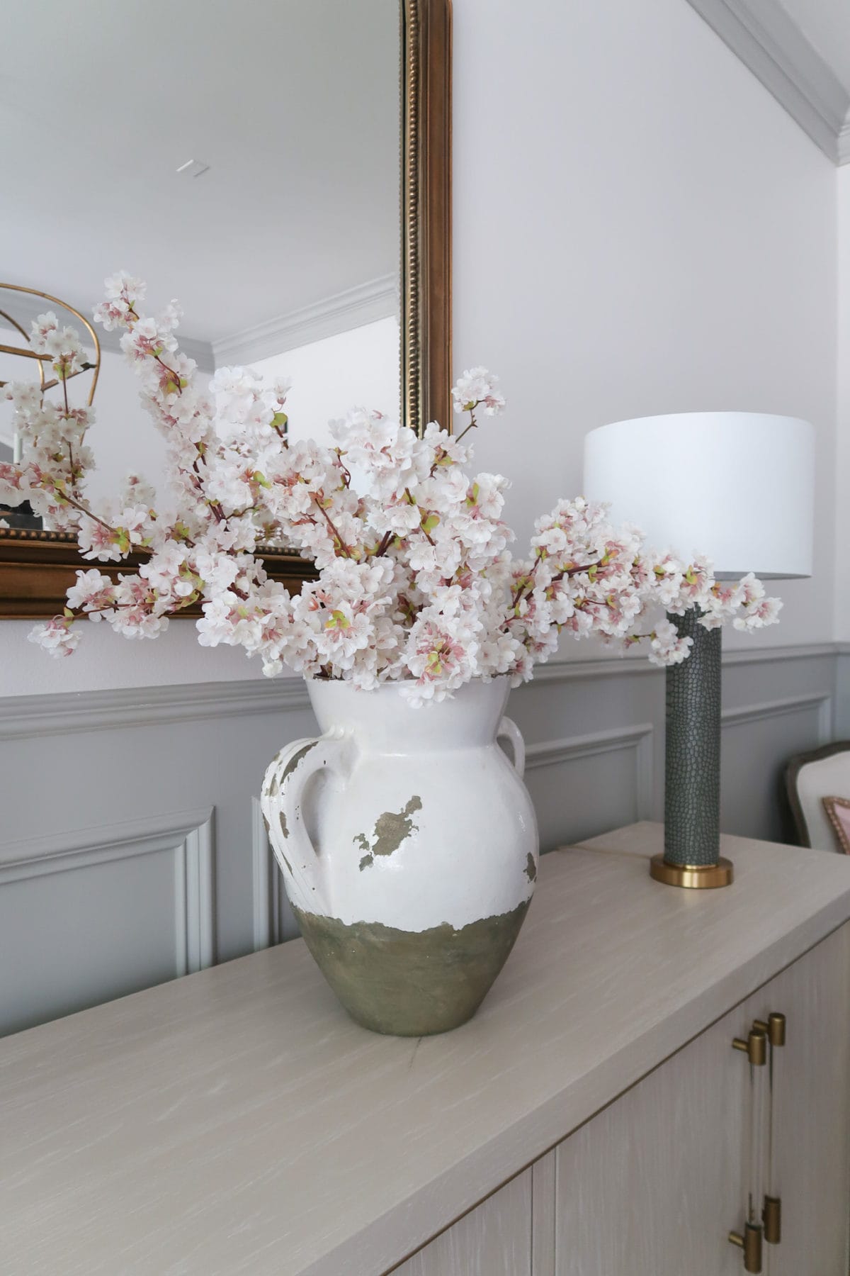 Spring Decor, Cherry Blossoms, Vase