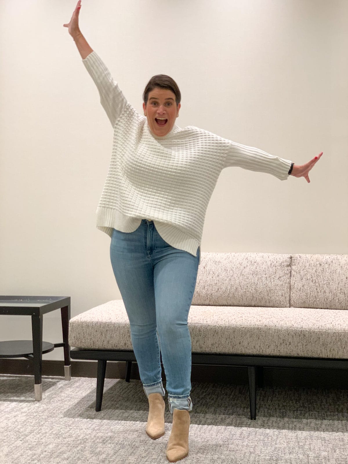 Nordstrom Sale, Sweater and Jeans with Booties 