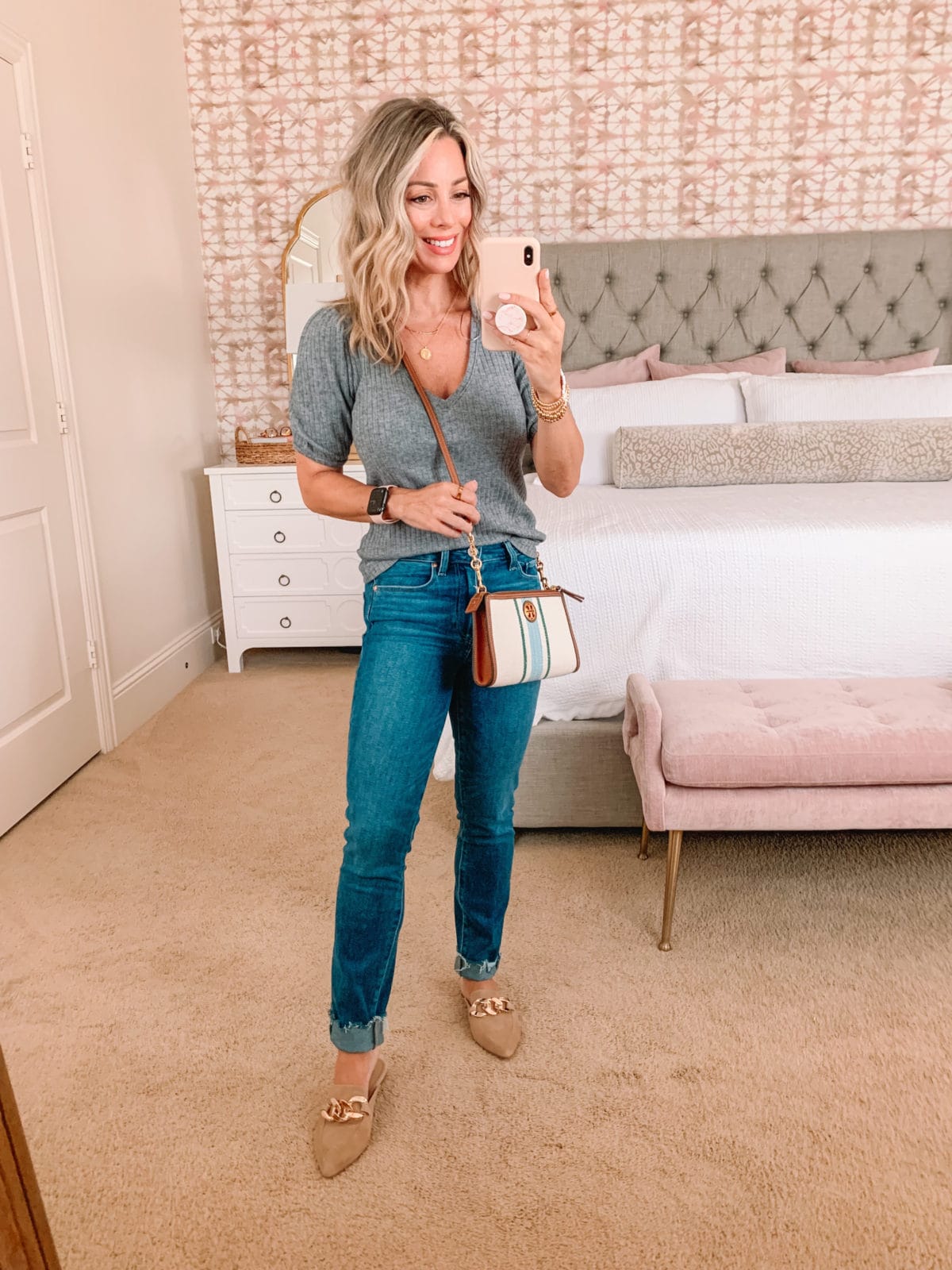 Nordstrom Anniversary Sale, Top, Jeans, Mules, Crossbody 
