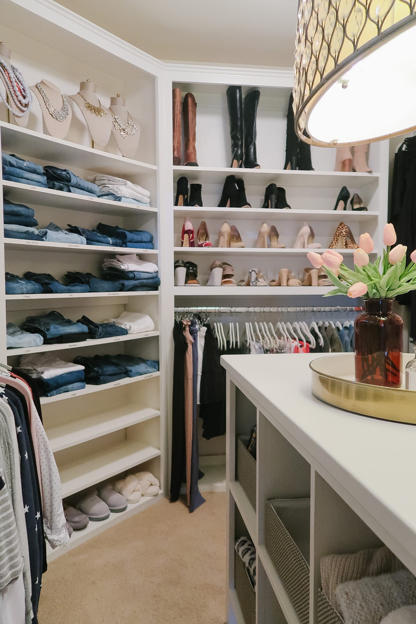 How Do I Organize All of My Shoes in a Custom Closet?