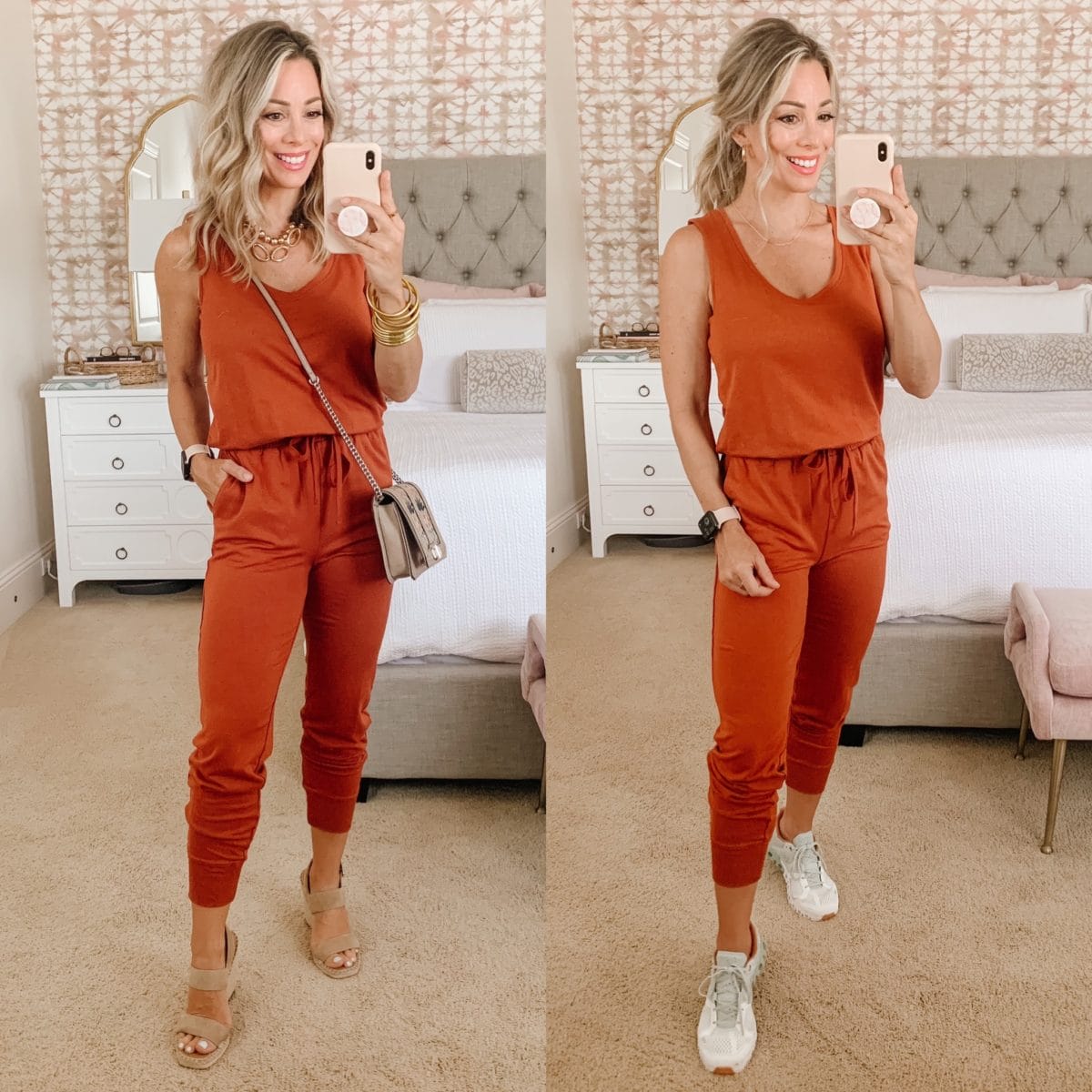 Amazon Fashion, Jumpsuit, Wedges, Sneakers, Crossbody 