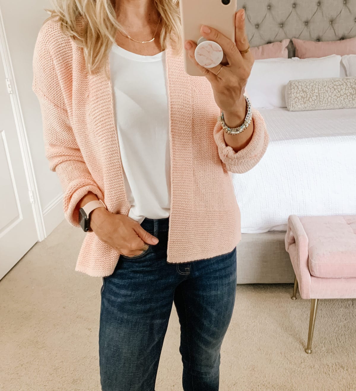 old navy pink sweater