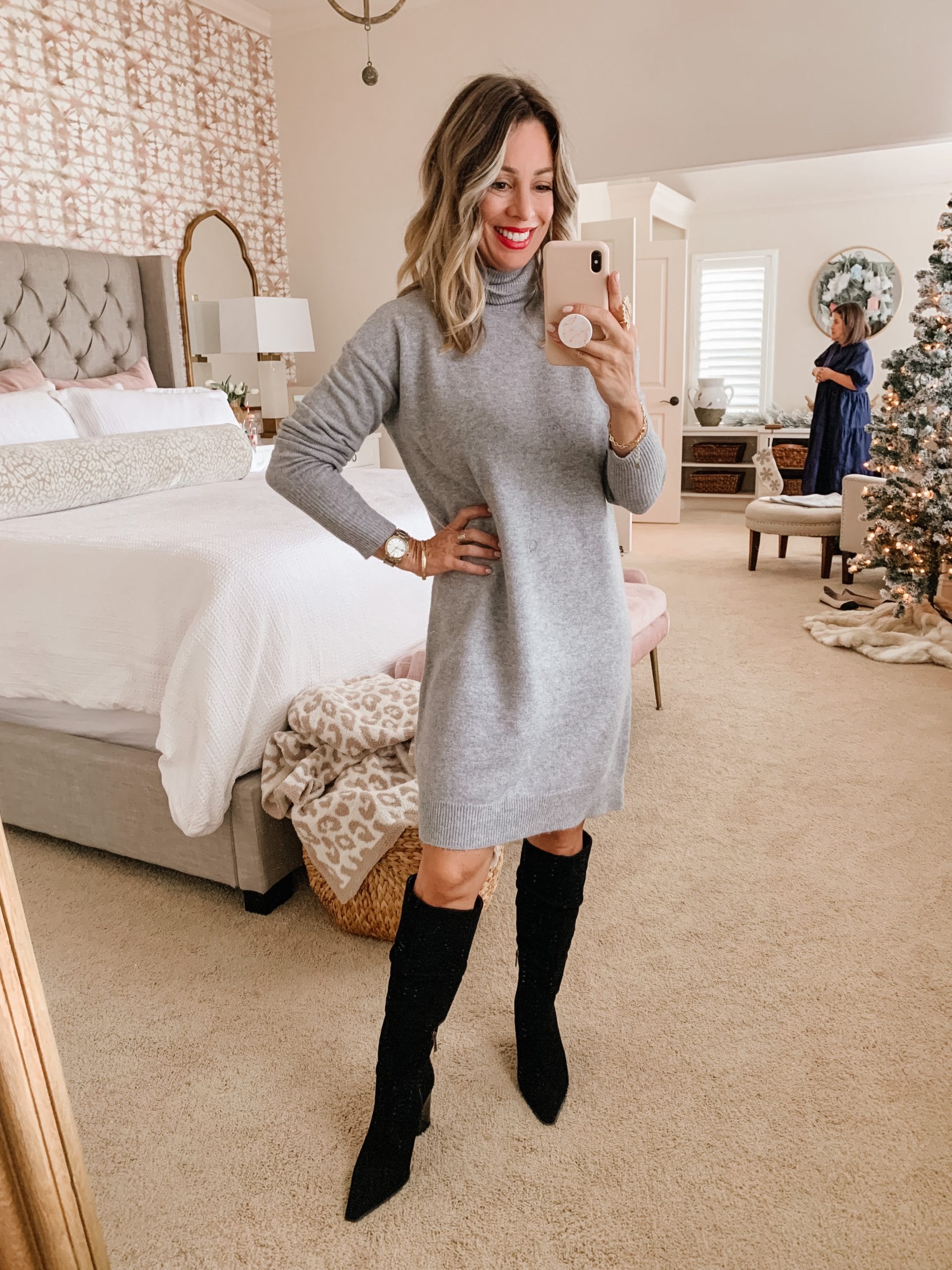 Nordstrom, Sweater Dress, Boots