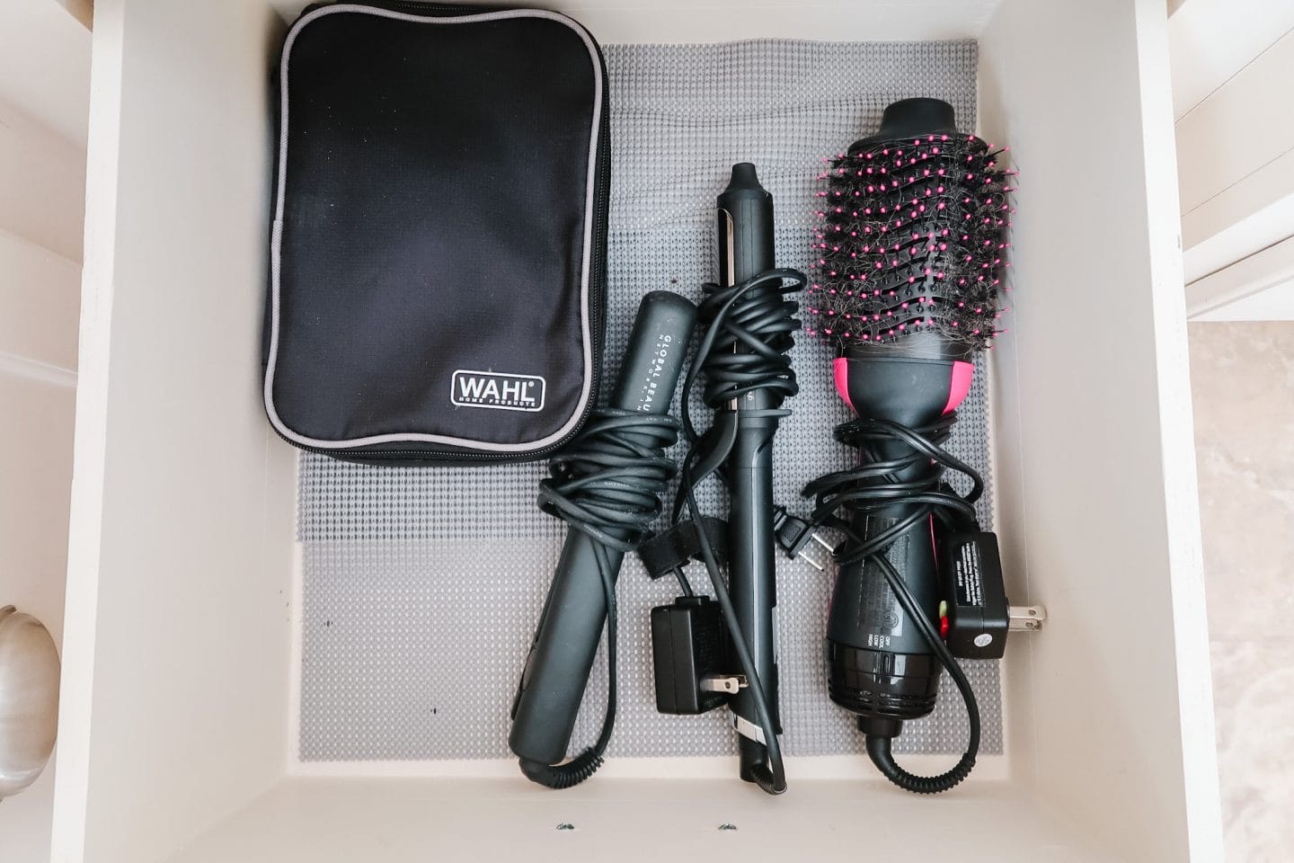 Hair Clippers, Chi Straightener, GHD Curling Wand, Revlon Hair Dryer Brush