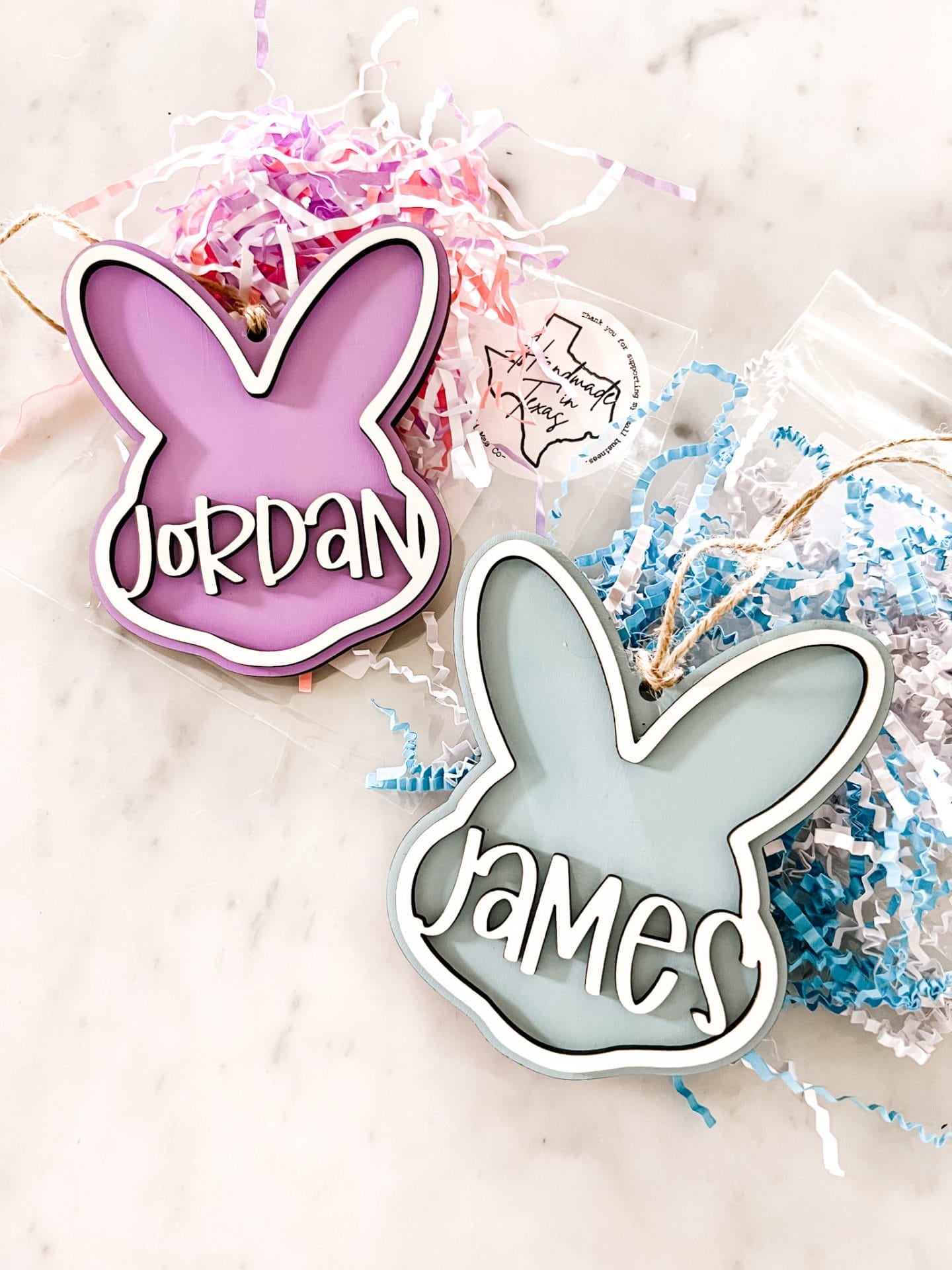 Personalized Easter basket nametags