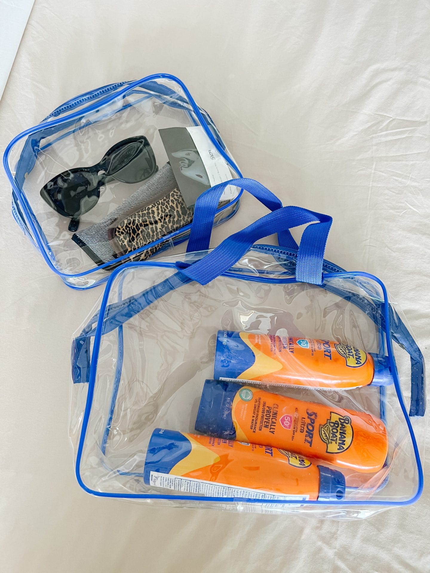 Clear Travel bags 