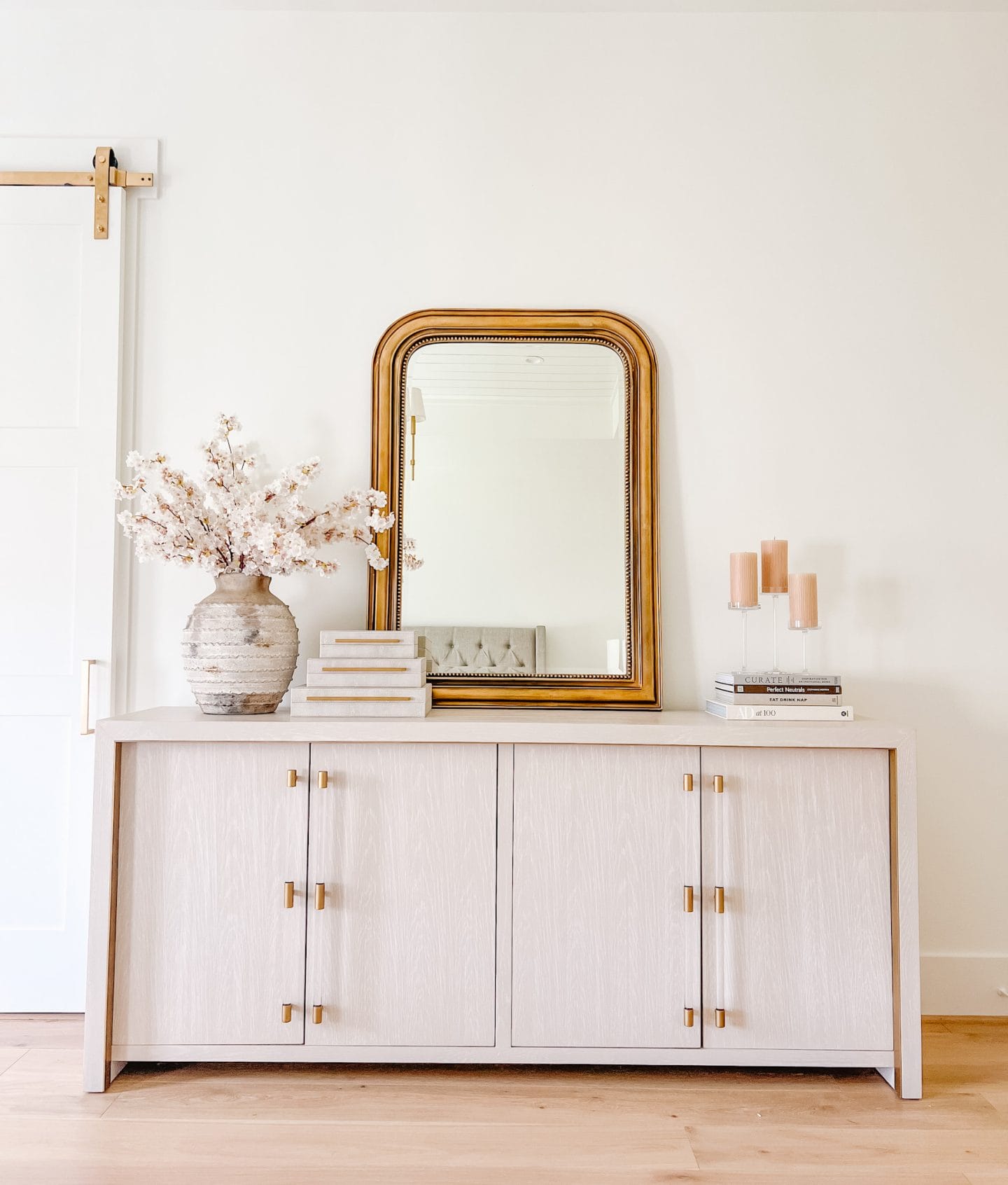 bedroom console styling