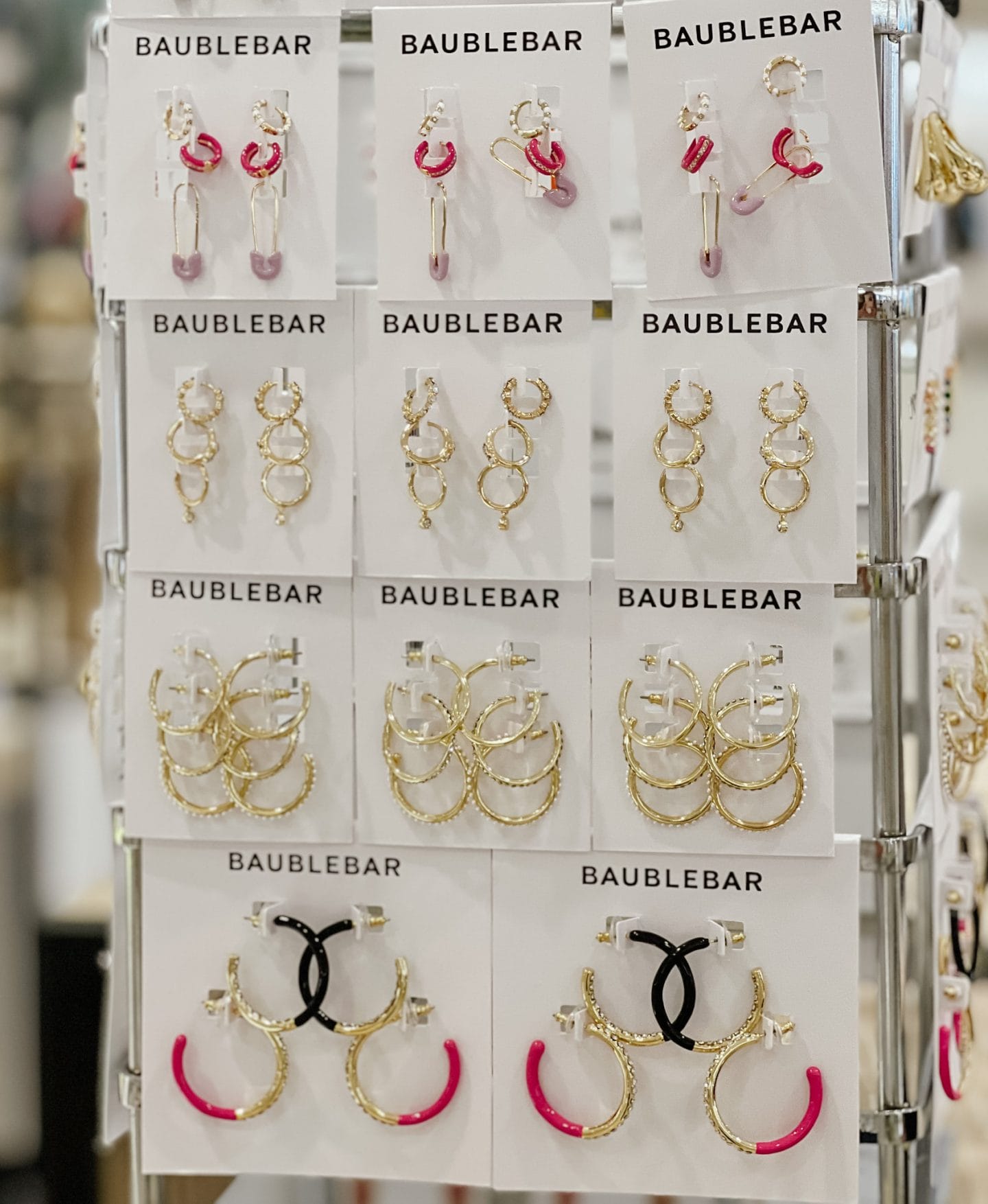 Nordstrom Anniversary Sale, Baublebar, hoop earrings, huggies, gold hoop earrings, acrylic hoop earrings
