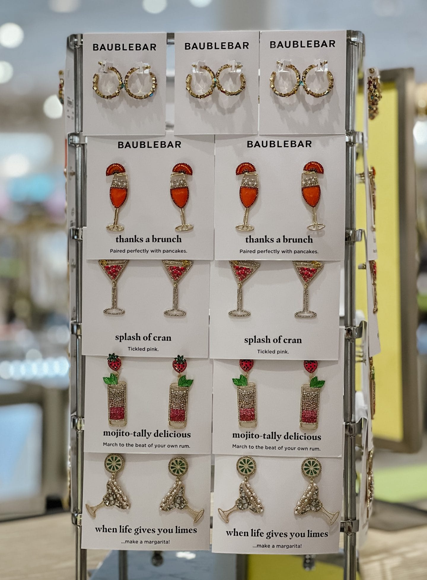 Nordstrom Anniversary Sale, Baublebar, hoop earrings, cocktail studs, holiday earrings
