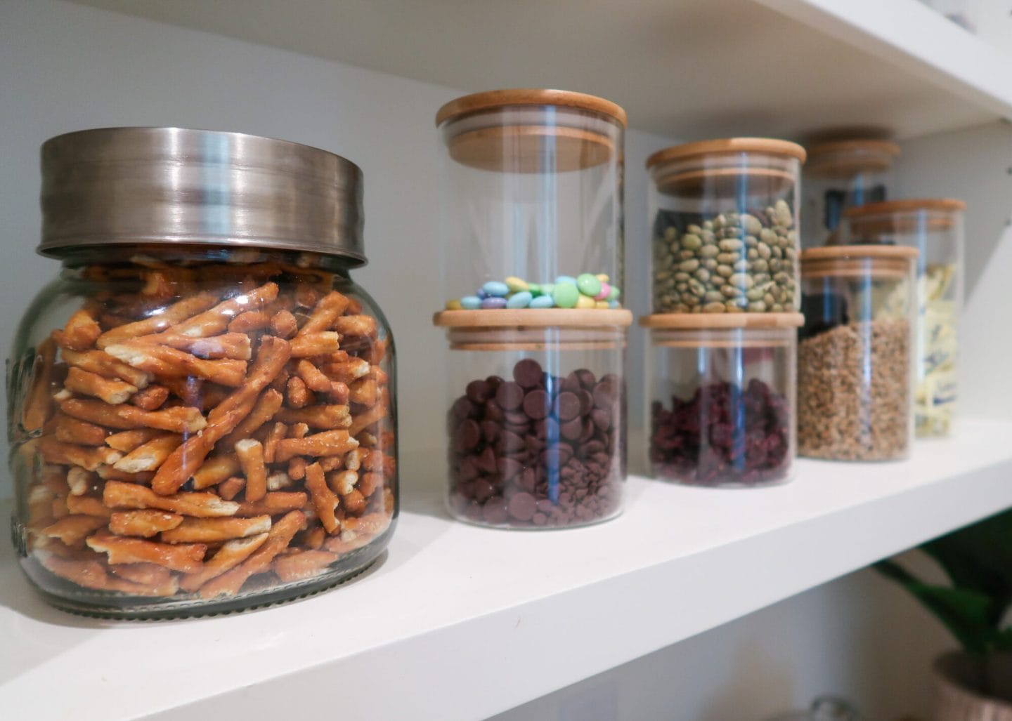 Glass Jars for Pantry Storage