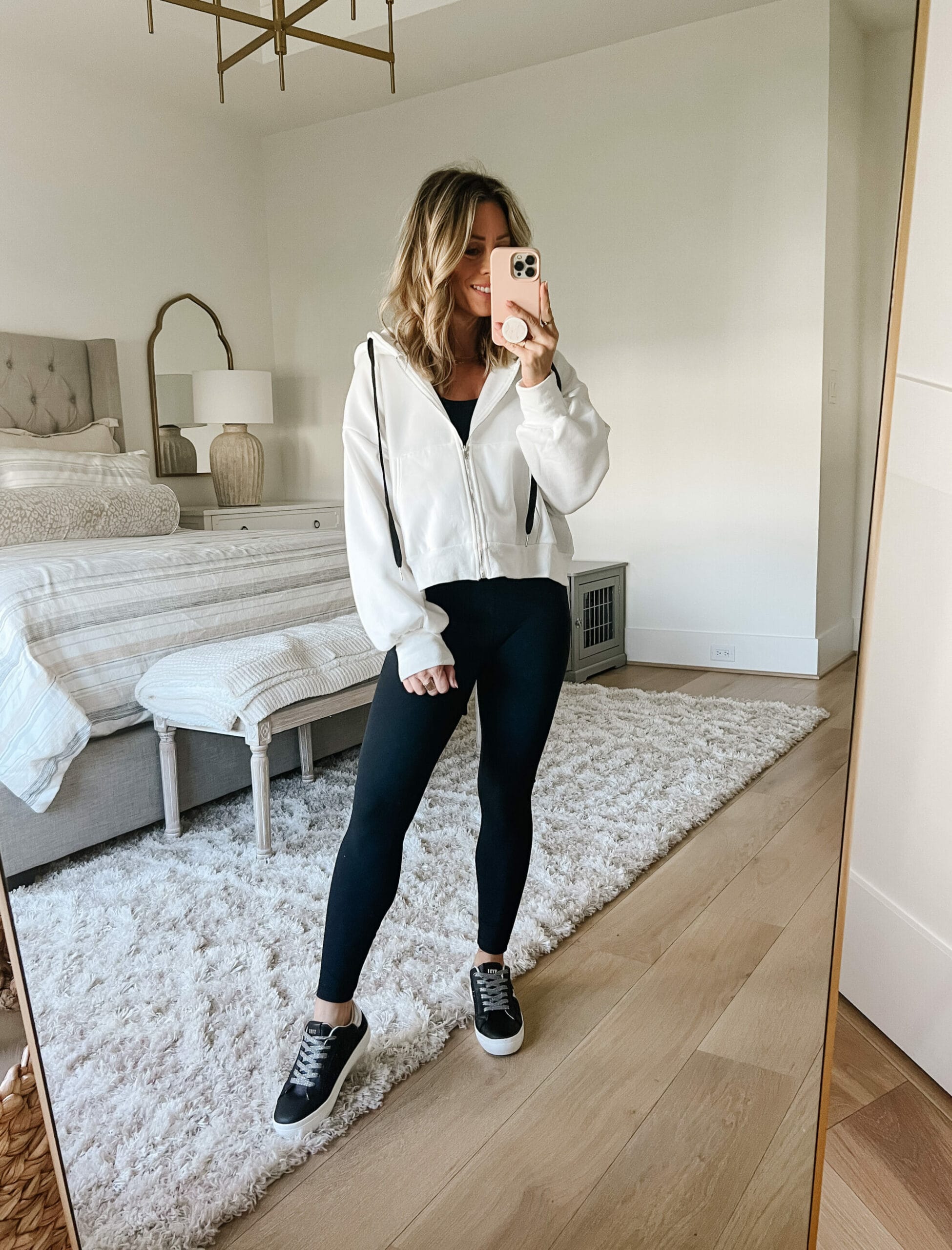 what I've actually been wearing and the BEST faux leather leggings -  Glitter & Gingham