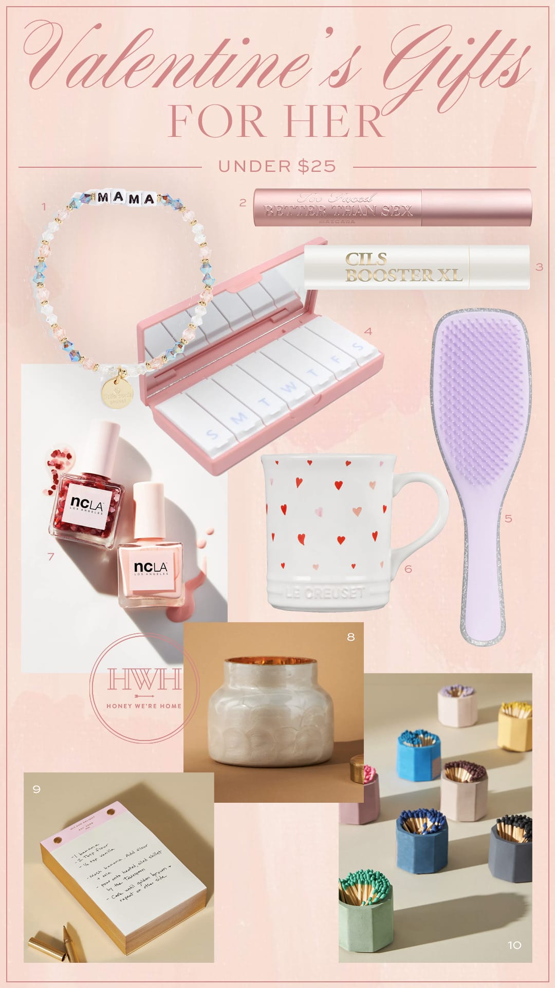 Valentine's Gifts for Her Under $25 - Honey We're Home