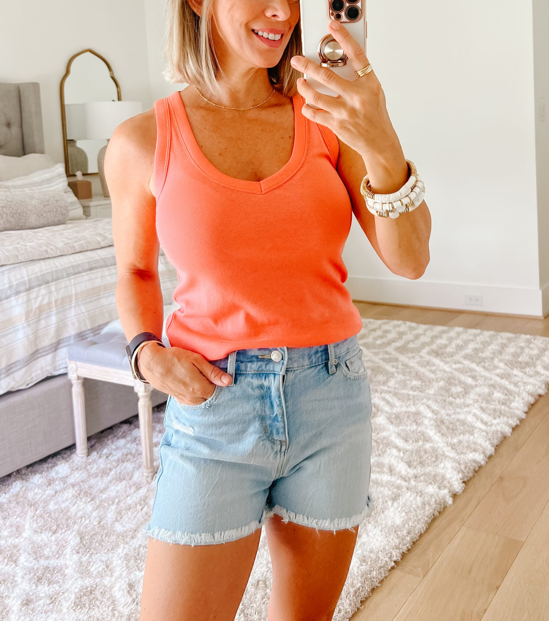 Loft best sale jean shorts