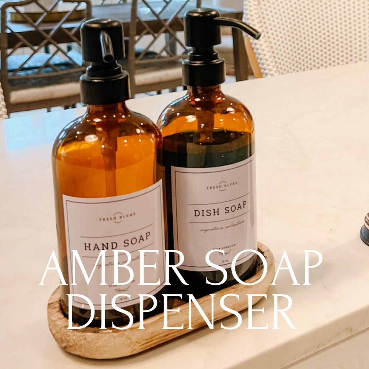 Amber Soap Dispenser