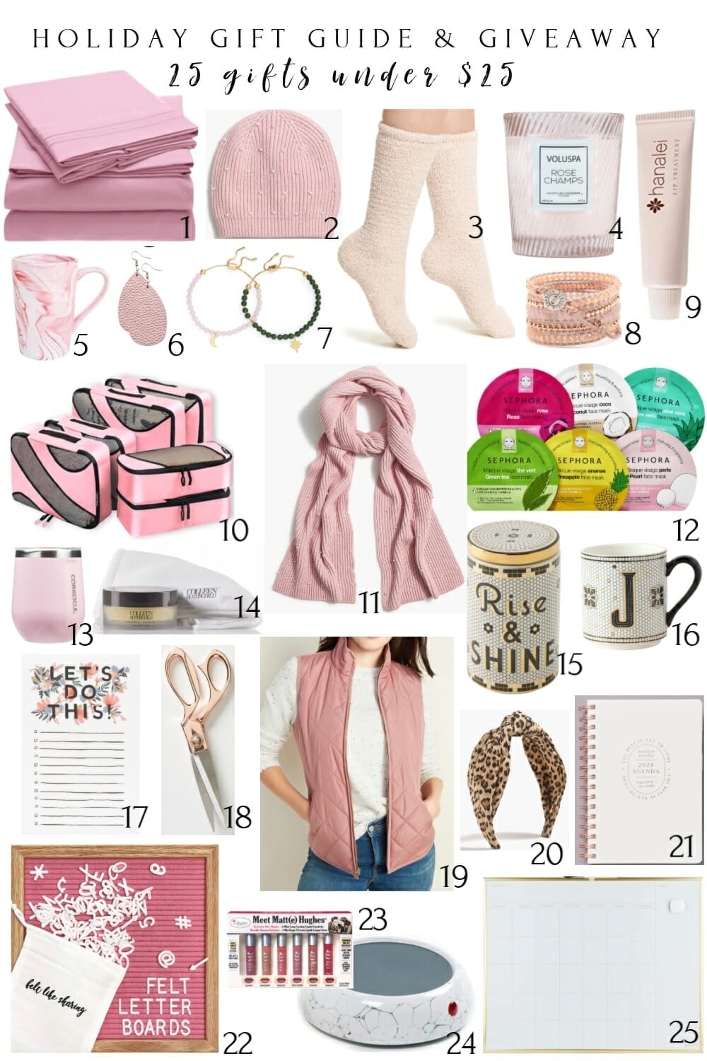 25 DAYS OF GIVEAWAY | 25 Christmas Gifts Under $25
