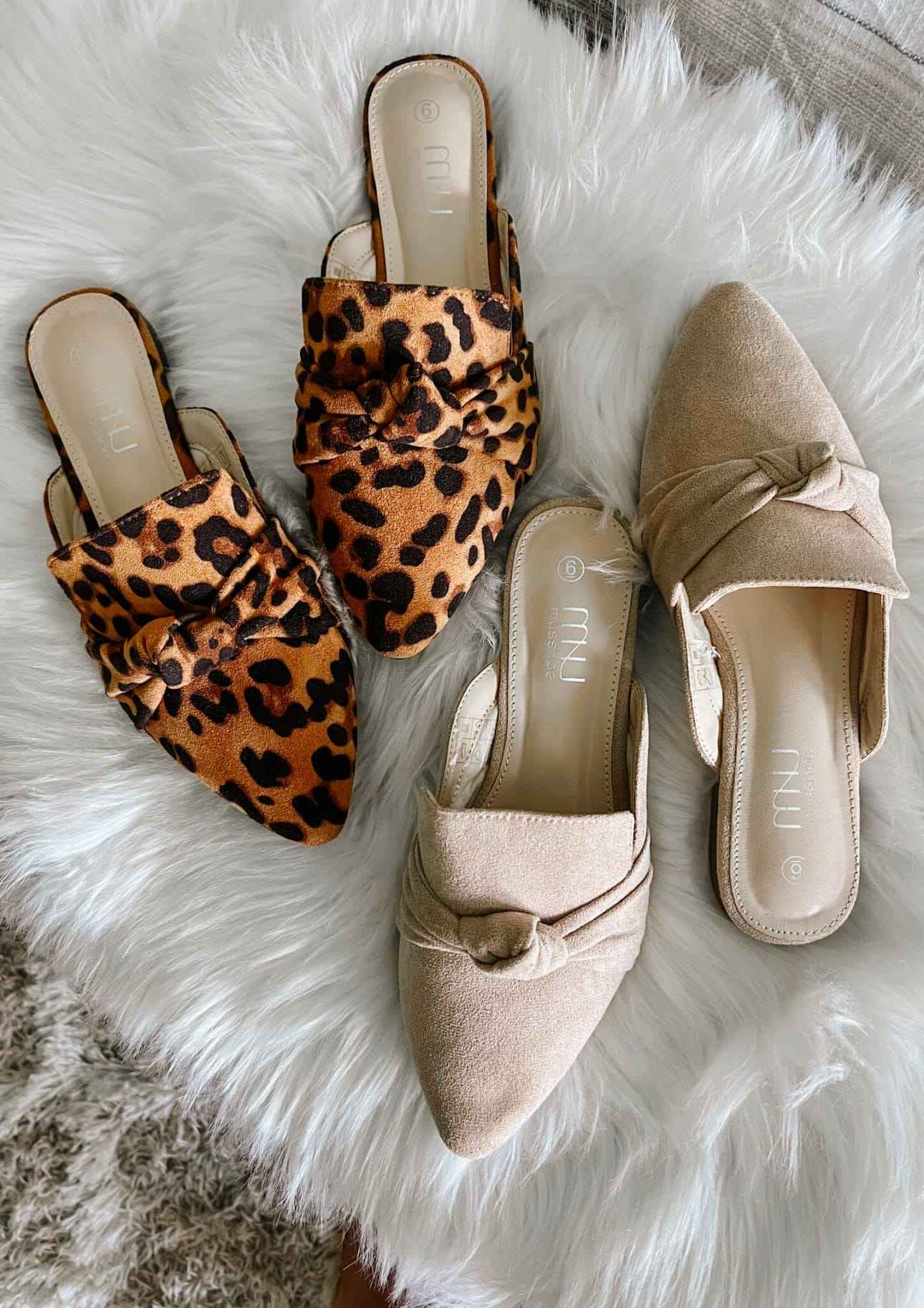 Leopard Mules, Knotted Mules