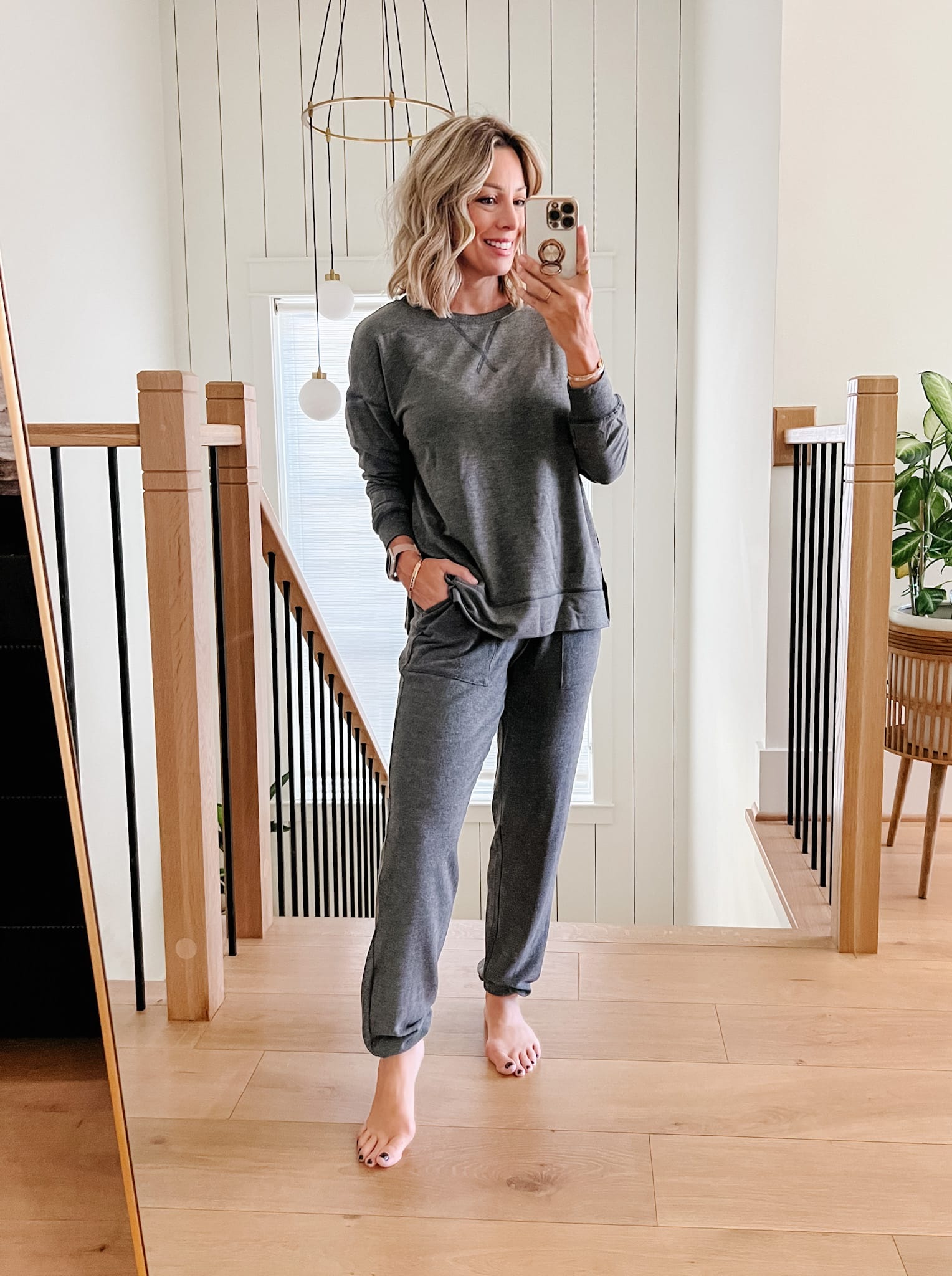 Walmart pullover and jogger outfit