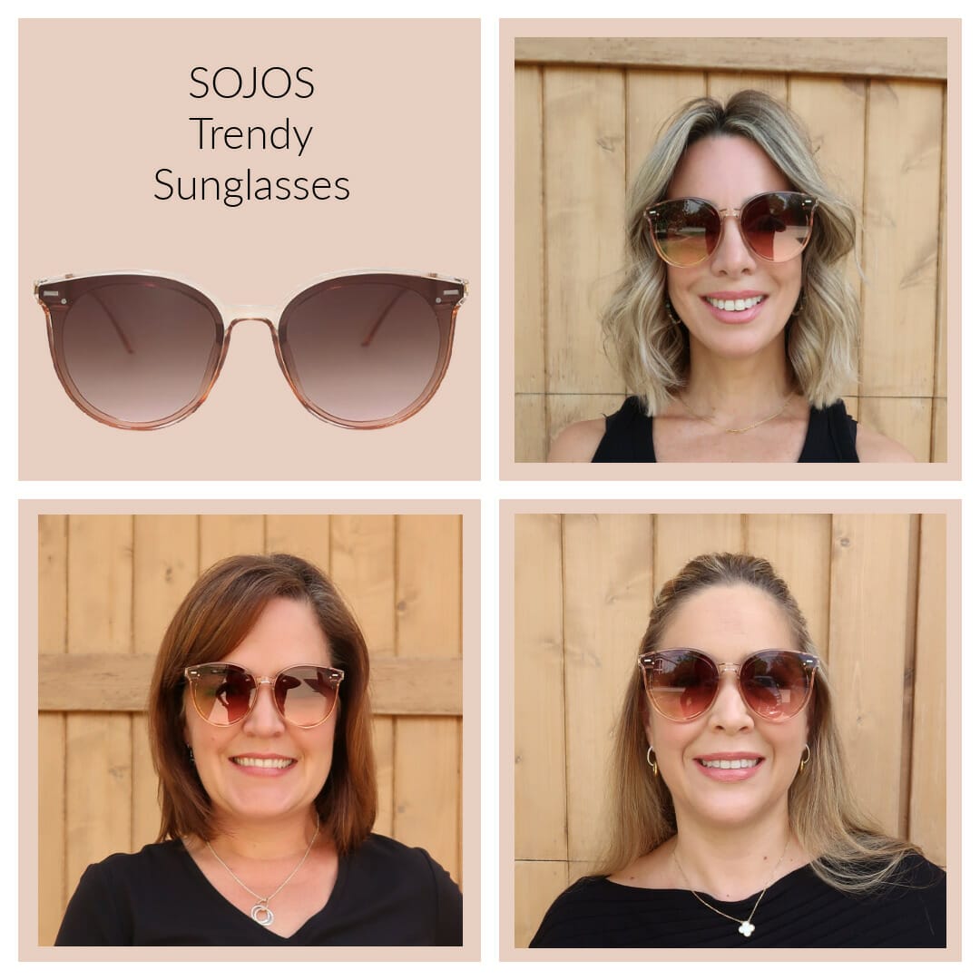 Buy SOJOS Fashion Round Sunglasses for Women Men Oversized Vintage Shades  SJ2057 Clear Frame/Pink Mirrored Lens at Amazon.in