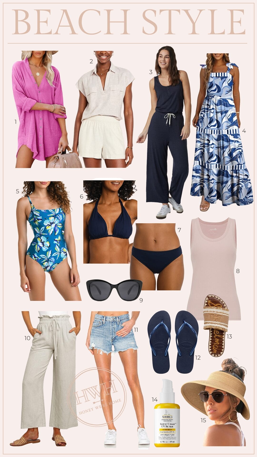 Beach Style & What to Bring to the Beach • Honey We're Home